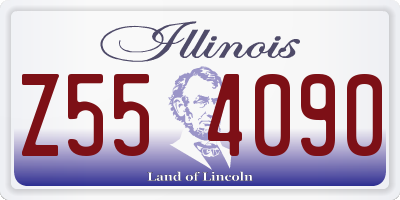 IL license plate Z554090