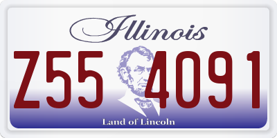 IL license plate Z554091