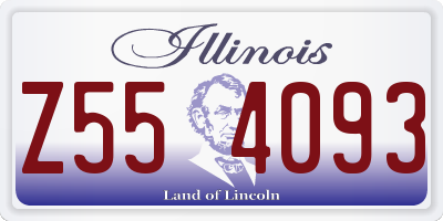 IL license plate Z554093