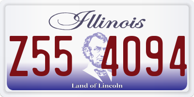 IL license plate Z554094