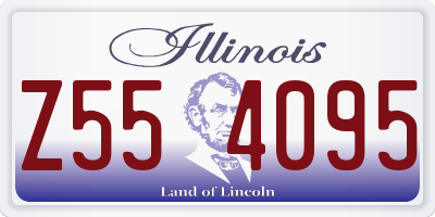 IL license plate Z554095