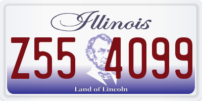 IL license plate Z554099