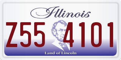 IL license plate Z554101