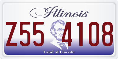 IL license plate Z554108
