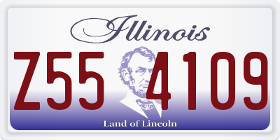 IL license plate Z554109
