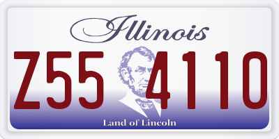 IL license plate Z554110