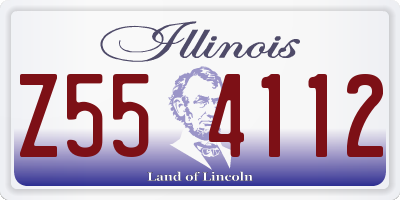 IL license plate Z554112