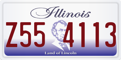 IL license plate Z554113
