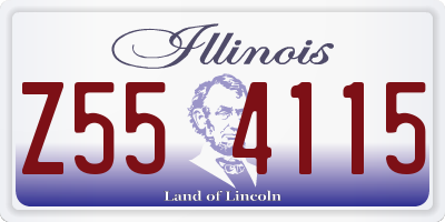 IL license plate Z554115