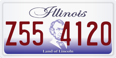IL license plate Z554120
