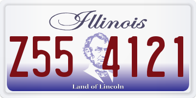 IL license plate Z554121