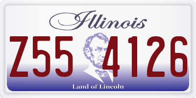 IL license plate Z554126