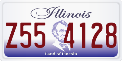 IL license plate Z554128