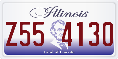 IL license plate Z554130
