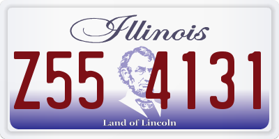 IL license plate Z554131