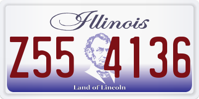 IL license plate Z554136