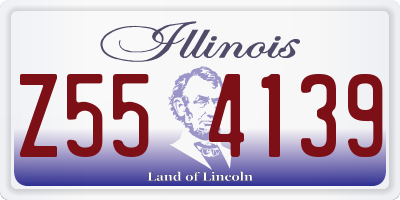 IL license plate Z554139
