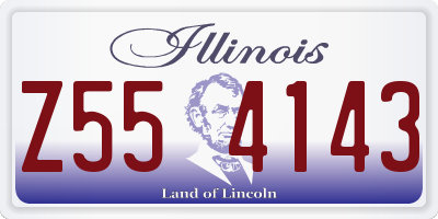 IL license plate Z554143