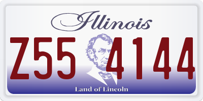 IL license plate Z554144