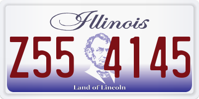 IL license plate Z554145