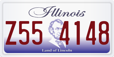 IL license plate Z554148