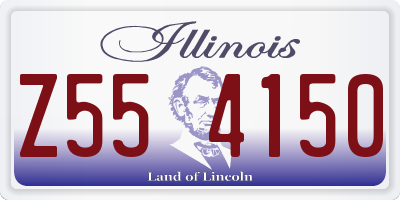 IL license plate Z554150