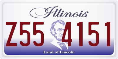 IL license plate Z554151