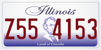 IL license plate Z554153