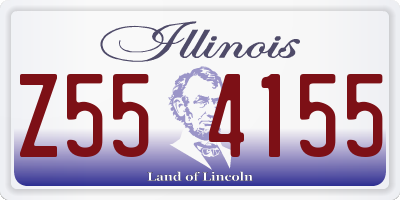 IL license plate Z554155