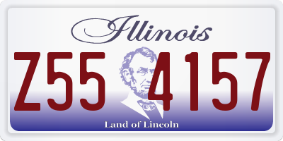IL license plate Z554157