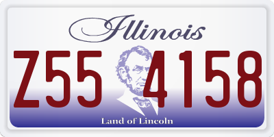 IL license plate Z554158