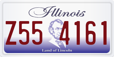 IL license plate Z554161