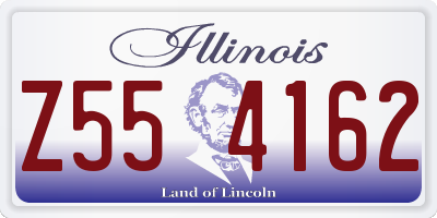 IL license plate Z554162