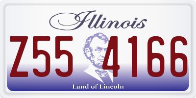 IL license plate Z554166
