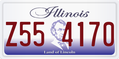 IL license plate Z554170