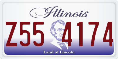 IL license plate Z554174