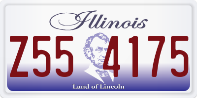 IL license plate Z554175
