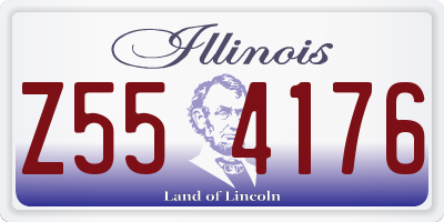 IL license plate Z554176
