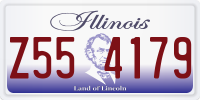 IL license plate Z554179