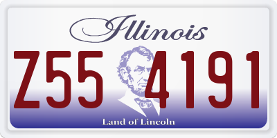 IL license plate Z554191