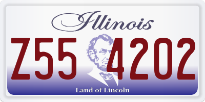 IL license plate Z554202
