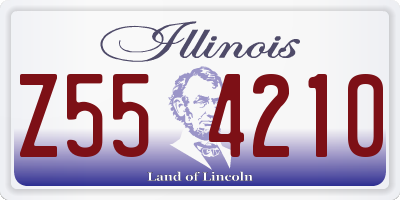 IL license plate Z554210