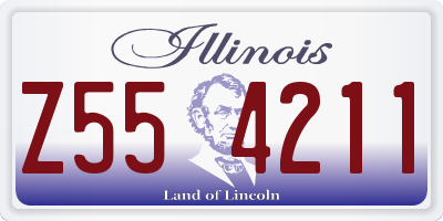 IL license plate Z554211