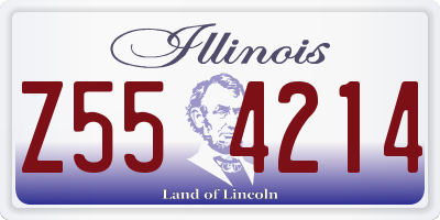 IL license plate Z554214