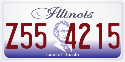 IL license plate Z554215