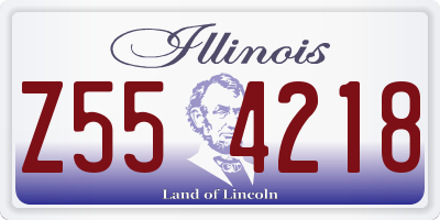 IL license plate Z554218