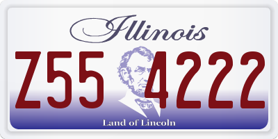 IL license plate Z554222