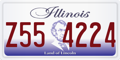 IL license plate Z554224