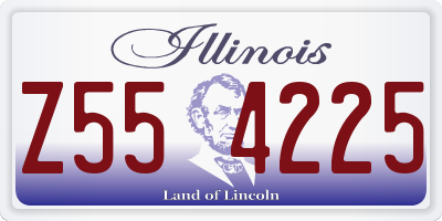 IL license plate Z554225