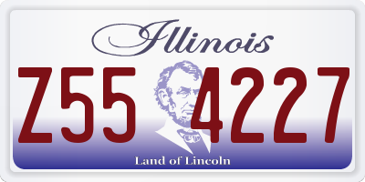 IL license plate Z554227